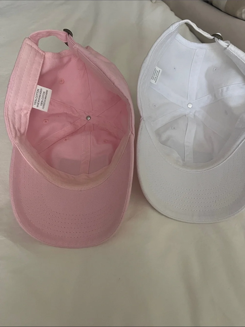 Disneyland/DisneyWorld Magic Club Baseball Caps - Pink & White